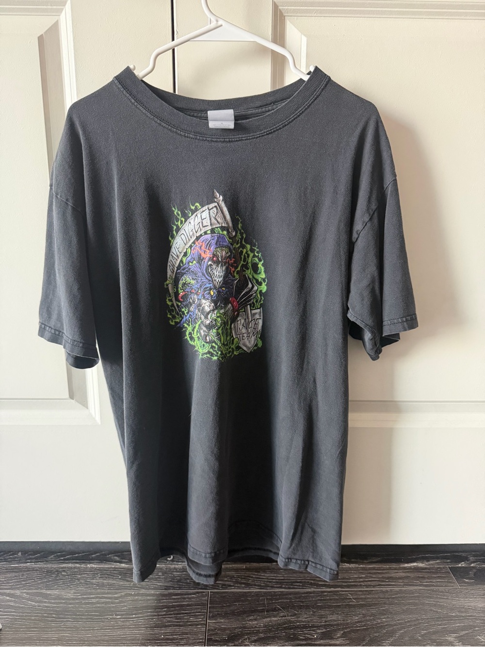Grave Digger Monster Truck Vintage Tee | Gildan Black Graphic Short Sleeve Tee